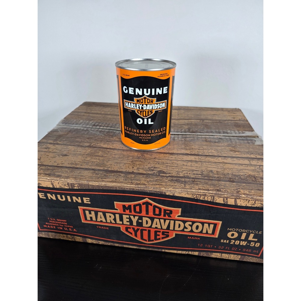Limited Edition Harley Davidson 20W-50 Motorcycle Oil Can Series‎ 1 *DAMAGE